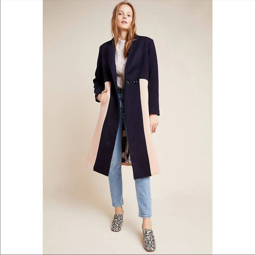 Anthropologie THE ODELLS: Color Block Coat 💕